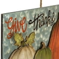 thumbnail image 4 of Northlight Layered Gourds "Give Thanks" 2-D Fall Harvest Hanging Wall Sign - 16.5", 4 of 5