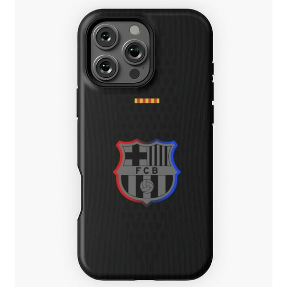 Barca Away 24/25 Black Kit GA033 Phone Case for iPhone 11 to 17 Pro Max