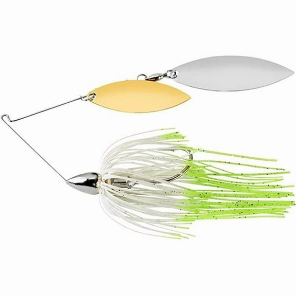 War Eagle 2-Willow 3/8oz Nickel Hot White Shad
