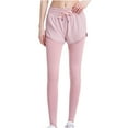 thumbnail image 1 of IROINNID Women's Pants Skinny Solid Color Large Size Fake Two Pieces Of Fitness Culottes Female Sports Pants Dry Tight Height Waist Yoga Clothes Legging, 1 of 7