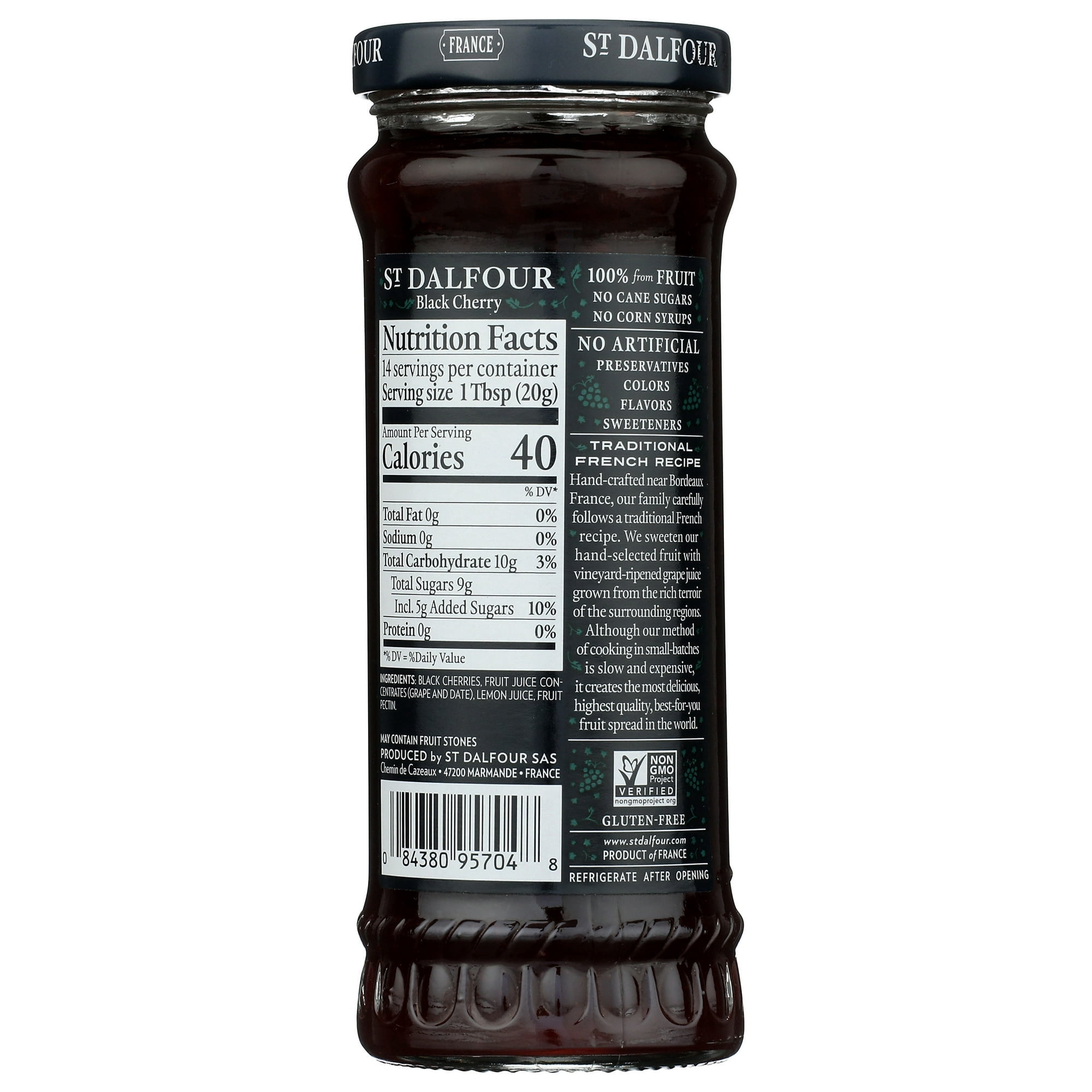 (Pack Of 6) St Dalfour Conserve Black Cherry 10 Oz