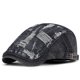 thumbnail image 1 of Sombreros para hombre, estilo antiguo, lavados, desgastados, rotos, boina vaquera, sombrero inglés con visera ancha, sombrero de rayón para hombre., 1 of 3