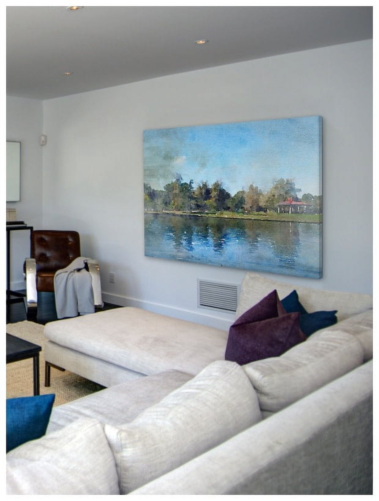 Marmont Hill - "Lake Balboa at Summer" by Irena Orlov Painting Print on Wrapped Canvas