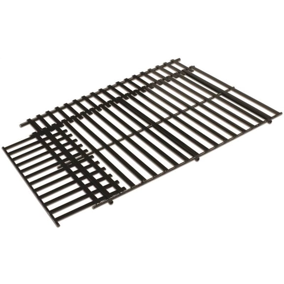 GrillPro Cooking Grid Grill Grid Adjustable - Steel, Porcelain Enamel-Coated, 2 Piece, 21 x 14.5 In