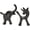 Black, variant on Sungmor Cast Iron Small Elephant & Unicorn Statue, 2pcs Black Cute Animal Figurines, Home Office Decor Accent, Bookshelf, Desk, Cabinet Decorative Ornaments
