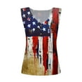thumbnail image 5 of Fiudx Liquidación de Ofertas Flash Blusa Casual con Cuello En V y Botones Impresos para El Día de La Independencia de Verano para Mujer, 5 of 5