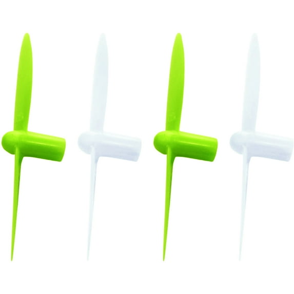 HobbyFlip Propeller Blades Lime Green & White Propellers Props H111-05 Green White Compatible with Estes Proto-X