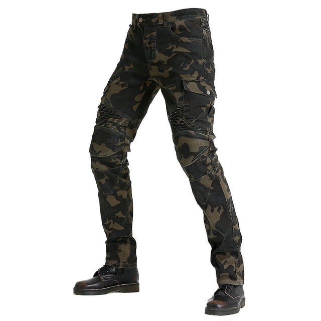Motorcycle Riding Jeans, Motorcycle Racing Pants, Off-Road Outdoor Automobile Cycling Trousers with