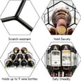 thumbnail image 4 of Black Countertop Wine Rack,Metal Wine Bottle Rack 9 Bottles,Counter Wine Rack for Wine Storage,Heavy Duty Wine Racks Countertop,Small Wine Rack,Table Top Wine Rack,Wine Rack Countertop,No Assembly, 4 of 6