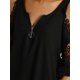 thumbnail image 3 of SAYOO Camiseta de mujer , camisola hueca con decoración de cremallera, ropa de verano SAYOO  Sexy, 3 of 8