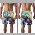 thumbnail image 3 of luoweisi Men's Beach Shorts Quick Dry Swim Trunks with Mesh Lining Sea Turtle M, 3 of 5
