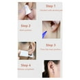 thumbnail image 3 of Yeacher Outil d'Auto-percement d'Oreille Blanc Kit d'Auto-percement Perceuse d'Oreille Jetable avec Clous d'Oreille, 3 of 7