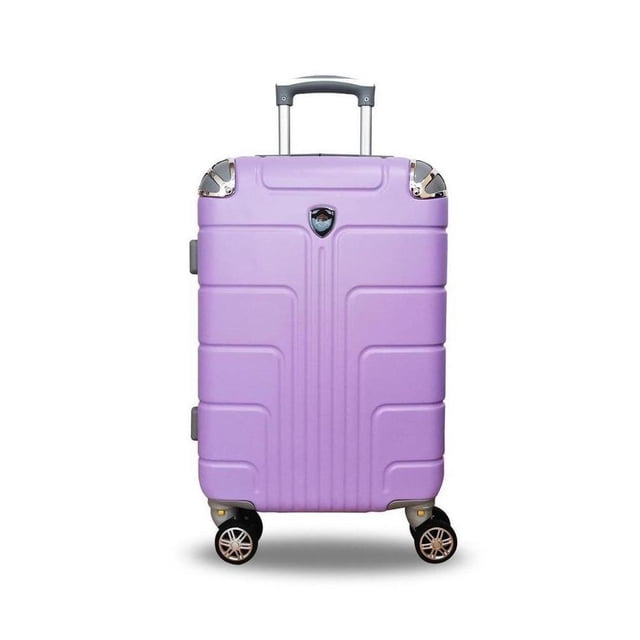 Maleta Rígida Escudo Mano Carry On Viaje Cabina 20 Pulg Lila Zona B Escudo 20