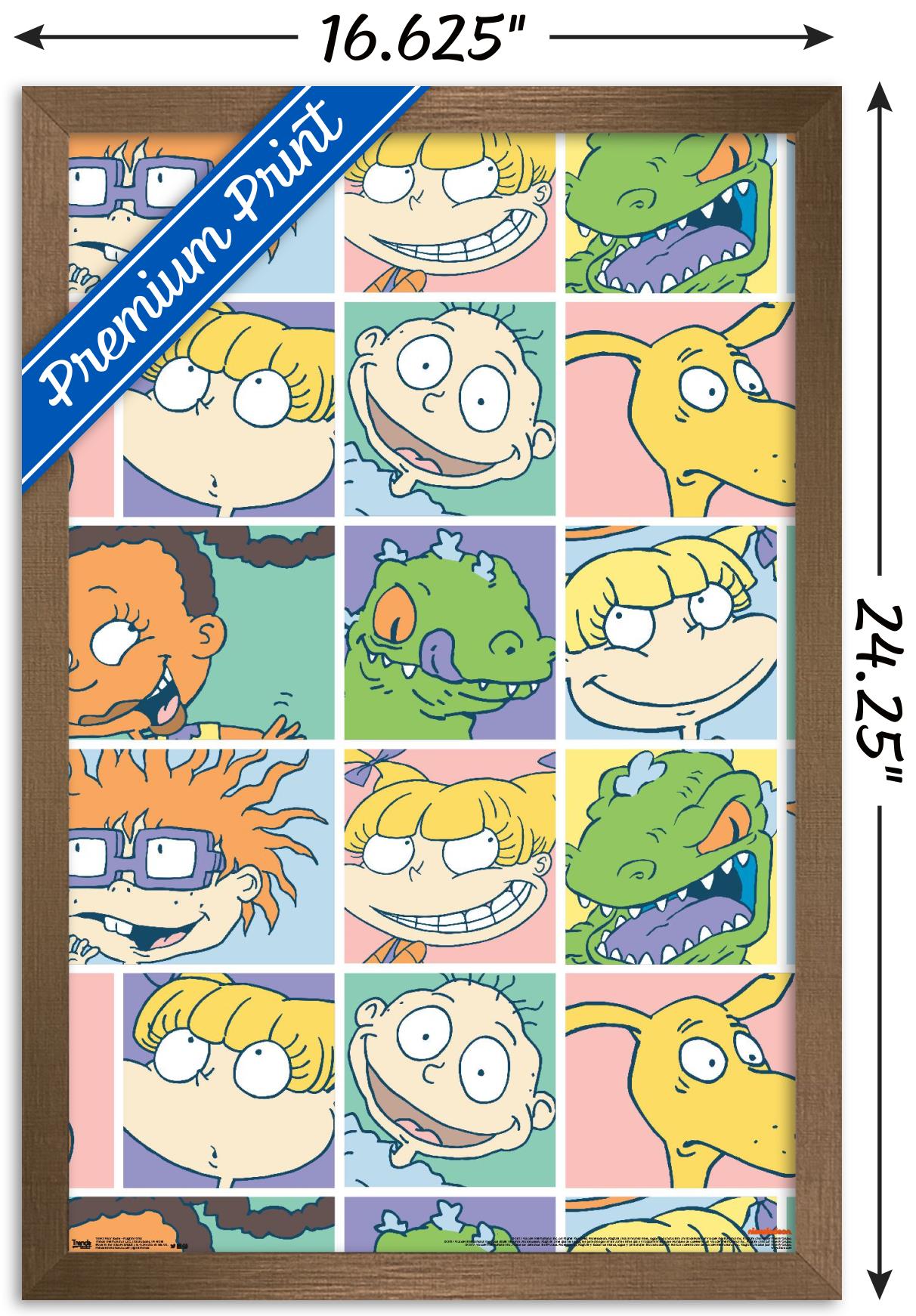 Nickelodeon Rugrats Grid Wall Poster, 14.725" x 22.375", Framed
