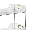 thumbnail image 5 of Cosmetics Organizer Rack Vanity Perfume Storage Holder Buffet Serving Tray Light Luxury Cups and Mugs Rack for Tabletop Decor White 2 Layers, 5 of 8