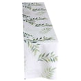 thumbnail image 3 of Efavormart White Green Non-Woven Olive Leaf Print Table Runner, Spring Summer Kitchen Dining Table Decoration - 11"x108", 3 of 5