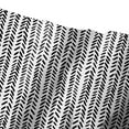 thumbnail image 5 of Creative Products Black And White Herringbone Pattern 71x74 Shower Curtain, 5 of 7