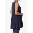 thumbnail image 4 of TheMoogan Women's S~3X Sleeveless Tiered Ruffle Babydoll TUNIC Cute Relaxed Tank Top, 4 of 6