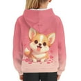 thumbnail image 4 of DISNIMO Corgi Hoodies for Kids Heart Hoodie Sweatshirts for Girls 6-7 Hoodies Sweatshirt Pullover Kids Boys Streetwear Hoodie with Print Clothes for Children Girl Long Sleeve Hoodie, 4 of 7