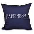 thumbnail image 2 of Simply Daisy 16" x 16" Nautical Happiness Word Print Pillow, 2 of 2
