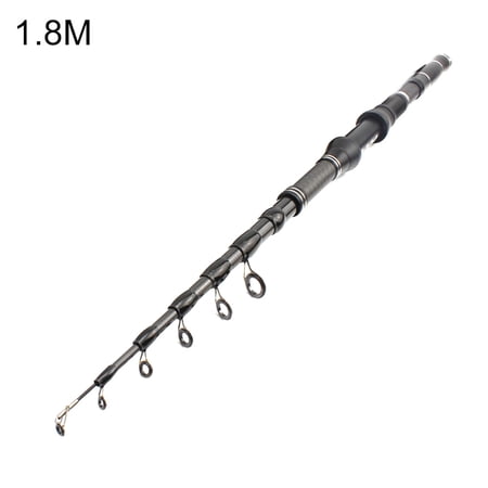 Portable 1.8m-3.0m Multifunction Spinning Rod Carbon Light Weight Sea Fishing Fish Pole Telescopic Travel Fishing Rod Ultrashort Fishing Tackle for Outdoor Fishing Boat Fishing