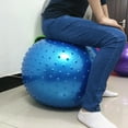 thumbnail image 4 of Yoga Ball Massage Ball Burst Fitness Ball Slip Resistant Pilates Exercise Ball Stability Ball for Balance Exercise Workout Core Training Quick Pump Included Balance Ball Desk Chair Gym Offi, 4 of 7