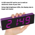 thumbnail image 4 of Electronic DIY table clock set,Diy Table Clock Alarm Clock Time Function Diy Set Led Clock Kit Diy Set Optional Table Clock Set Kit Modes Alarm Error Function Diy Modes Alarm Clock Mewmewcat, 4 of 5