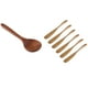 thumbnail image 1 of 1x cuchara de madera de teca, cuchara de mango largo, cucharón, paleta de arroz grande, cuchara de madera y 6x cuchillo de mantequilla de madera Ch, 1 of 5