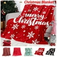 thumbnail image 1 of Dmlowu Christmas Blanket - Fluffier Soft Throw Blanket for Couch Sofa Bedroom, Luxury Warm Christmas Throw Blanket for Holiday Party Christmas Decorations, 28x39 inch, 1 of 7