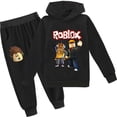 thumbnail image 3 of Roblox traje de ocio bidimensional periférico de animación de juego para niños y niñas, suéter y pantalones para niños, nuevo, dos piezas, 3 of 3