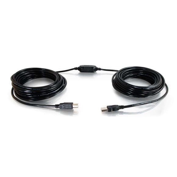Cable de extensión USB C2G 12 m USB tipo A a B negro