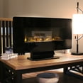 thumbnail image 6 of Sunnydaze Cuved Face 42" x 21" Tabletop Electric Indoor Fireplace, Black, 6 of 11