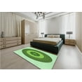 thumbnail image 4 of Ahgly Company Indoor Square Patterned Green Pepper Green Area Rugs, 7' Square, 4 of 6