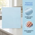 thumbnail image 3 of Unique Bargains 3pcs Microfiber Wash Cloths for Washing Dishes Rags Light Blue 12" x 12", 3 of 8