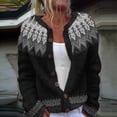 thumbnail image 2 of Jindong Cardigan Tricoté Confortable à Imprimé Floral en Peluche pour Femmes, 2 of 4
