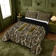 thumbnail image 2 of meiyoeat Camouflage Letter H King Size Comforter Sets For Kids,Rustic Farmhouse Camouflage Hunting Comforters King Size For Men,Black Reversible,3 Pieces, 2 of 7