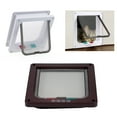 thumbnail image 1 of Cat Door Pet Entry Safe Ferromagnetic Pet Flap Door 4 Ways Locking Automatically Close for Kitty Small Dogs, 1 of 7