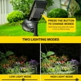 thumbnail image 5 of ROSHWEY 600LM Solar Spotlights Outdoor for Garden,IP65 Waterproof Solar Spot Lights Landscape Lighting for Walkway Wall Garden Backyard Path Pathway Driveway, Cool White 2 Pack, 5 of 7