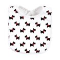 thumbnail image 6 of Hudson Baby Scottie Dog Baby Girl Machine Washable and Absorbent Cotton Baby Bib, 6 of 7