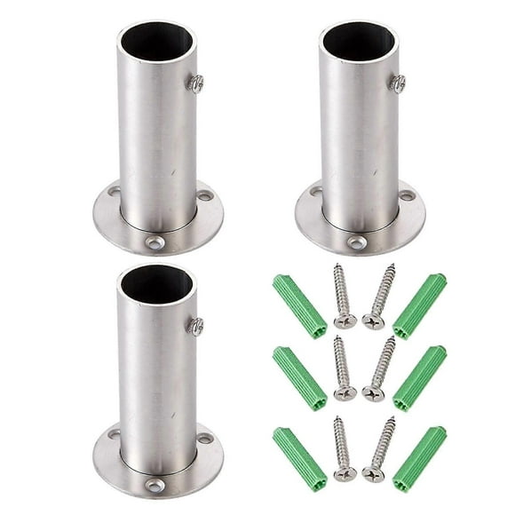 Bridas de madera para armario de piscina, 3 piezas, para escaleras, varillas, resistentes, con 6 tornillos