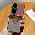 thumbnail image 1 of For Huawei P50 Pocket Glitter Design Ring Kickstand Hard PC Phone Cover, 1 of 5