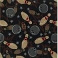 thumbnail image 2 of Retro Bowl 3'10" x 5'4" Area Rug In Color Fireball Red, 2 of 2