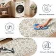 thumbnail image 3 of Washable Kitchen Runner Rug 60" x 22", Non-Slip Soft Low Profile Kitchen Rug, Farmhouse Distressed Floral Oriental Rug for Kitchen, Hallway & Laundry Room, 3 of 6