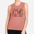 thumbnail image 2 of To the North Pole and Back Women's Muscle Tank Medium Desert Pink, 2 of 5