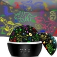 thumbnail image 1 of Luz nocturna MINGKIDS giratoria con 16 colores de dinosaurio y coche, 1 of 9