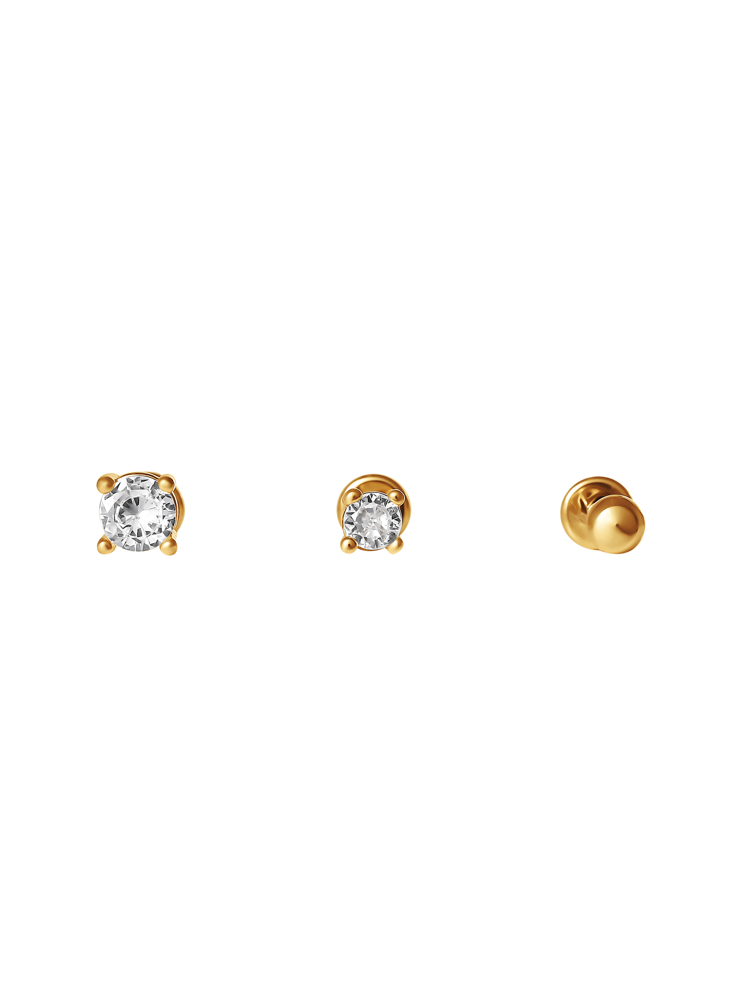 Women's 18G Stainless Steel Cubic Zirconia Cartilage Body Jewelry