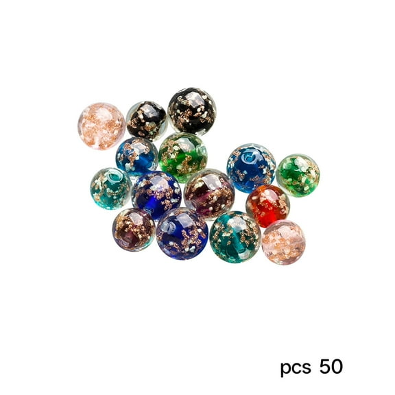 DESIGNICE 40Pcs Glow in the Dark Glass Beads Spacer Beads for Bracelets Diy Jewelry Making Supplies 12mm Glass Beads for Bracelets