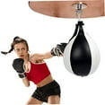 thumbnail image 3 of Szbaoan Boxing Speed Ball Training Set, Pear Shape Punching Bag with Swivel, Hanging Fitness Equipment for Exercise, Complete with Pump and Hook, 3 of 5