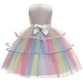 thumbnail image 2 of Flower Girls Unicorn Dress Birthday Party Pageant Costume Halloween, 2 of 7