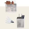 thumbnail image 1 of Stainless Steel Chopsticks Holder Hanging Cutlery Drying Basket Tableware Drainer with Hooks Kitchen Utensil(B), 1 of 5